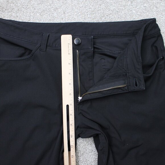 Lululemon Pants Mens 32 Black ABC Warpstreme Classic fit Straight 30" inseam - Picture 8 of 12